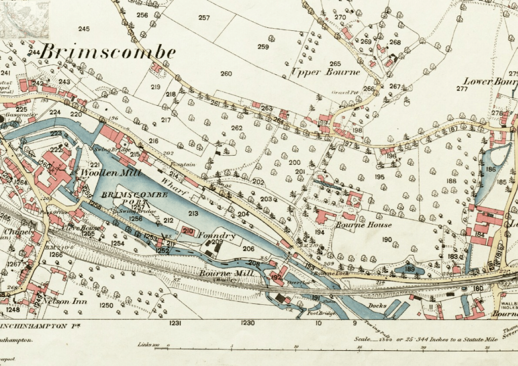 Bourne & Brimscombe around 1882
